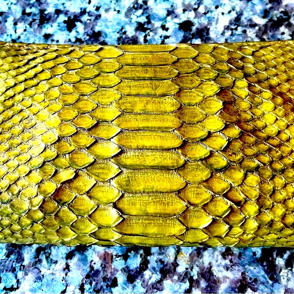 Genuine Gold Python Metallic Wallet - image 3